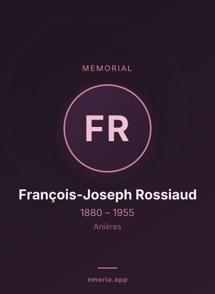 Memorial portrait of François-Joseph Rossiaud