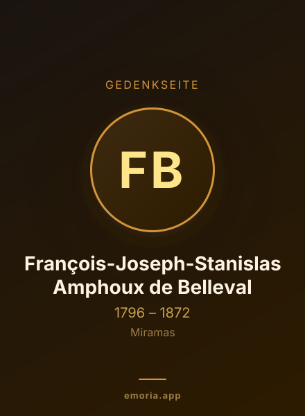 Gedenkportrait von François-Joseph-Stanislas Amphoux de Belleval