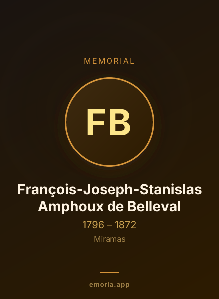 Memorial portrait of François-Joseph-Stanislas Amphoux de Belleval