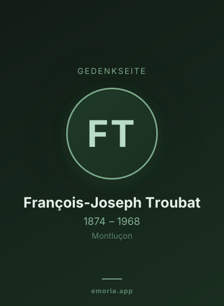 Gedenkportrait von François-Joseph Troubat