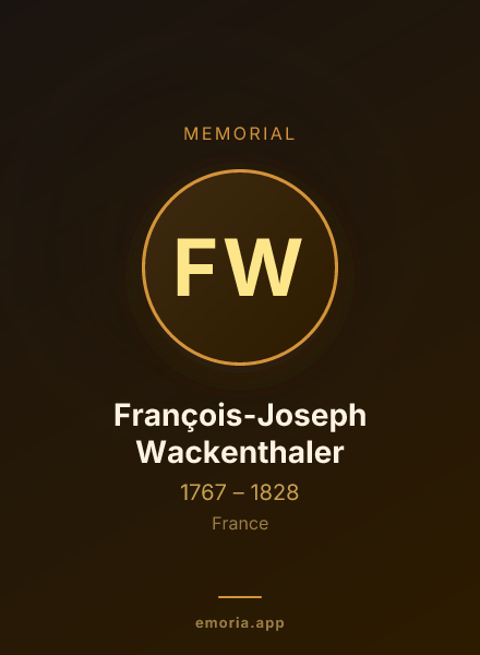 Memorial portrait of François-Joseph Wackenthaler