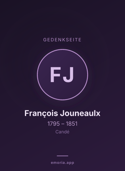 Gedenkportrait von François Jouneaulx