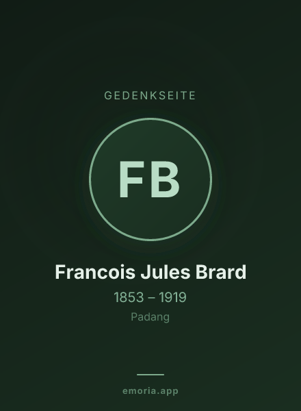 Gedenkportrait von Francois Jules Brard