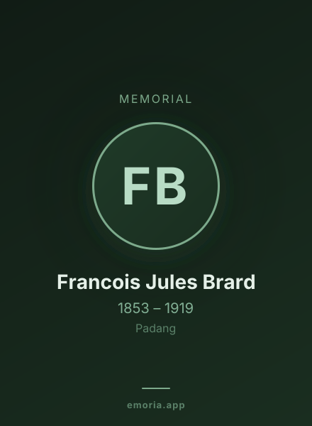 Memorial portrait of Francois Jules Brard