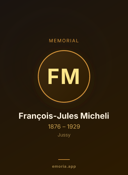 Memorial portrait of François-Jules Micheli
