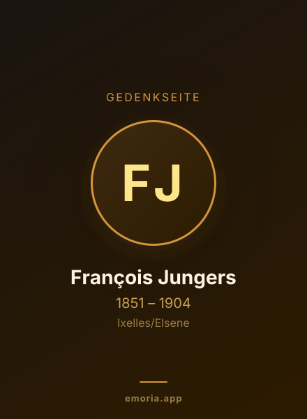 Gedenkportrait von François Jungers