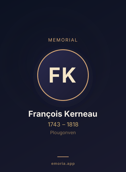 Memorial portrait of François Kerneau