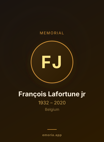 Memorial portrait of François Lafortune jr