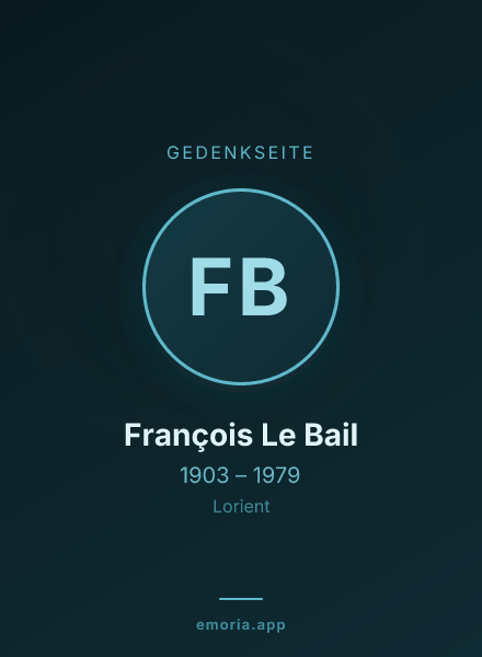Gedenkportrait von François Le Bail