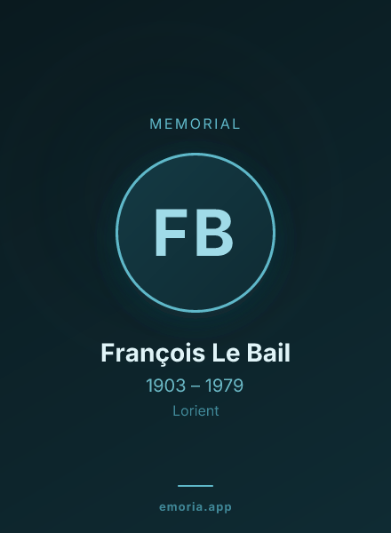 Memorial portrait of François Le Bail