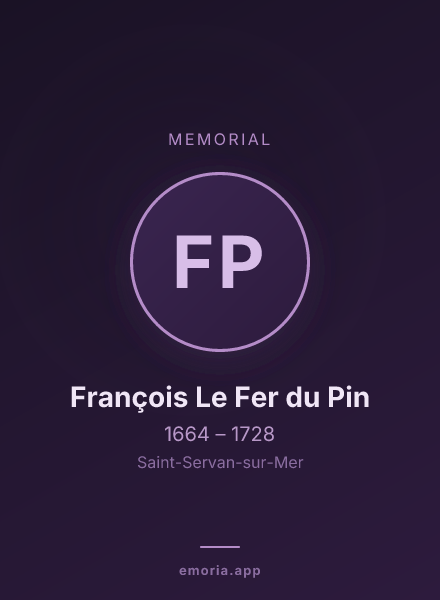 Memorial portrait of François Le Fer du Pin