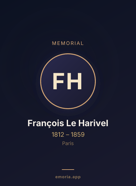 Memorial portrait of François Le Harivel