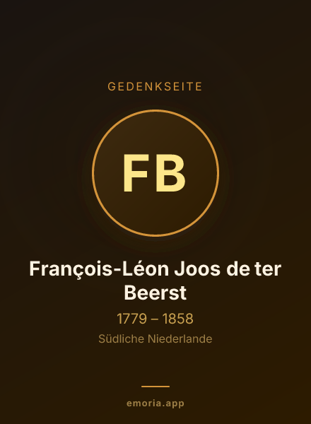 Gedenkportrait von François-Léon Joos de ter Beerst
