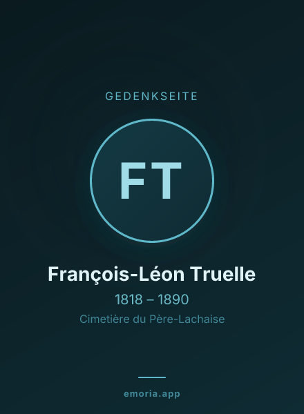 Gedenkportrait von François-Léon Truelle