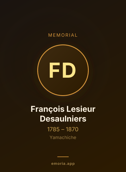 Memorial portrait of François Lesieur Desaulniers