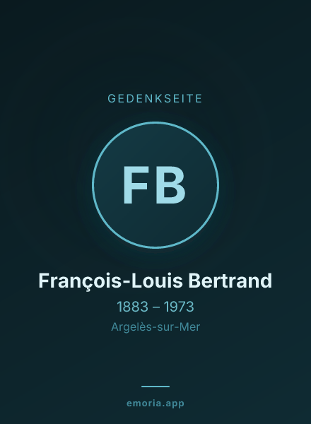 Gedenkportrait von François-Louis Bertrand