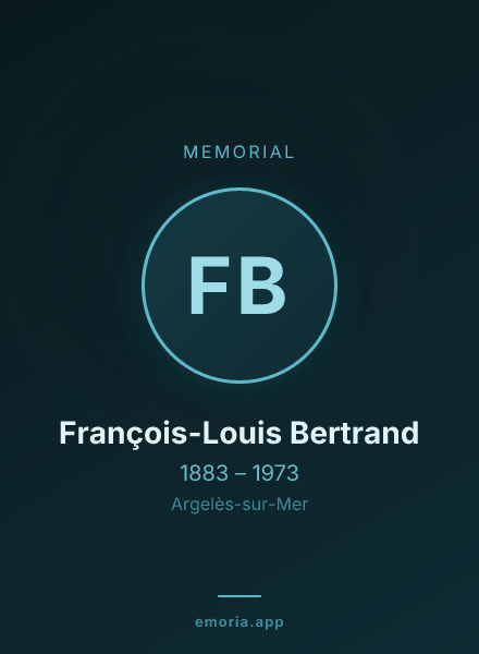 Memorial portrait of François-Louis Bertrand