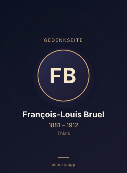 Gedenkportrait von François-Louis Bruel