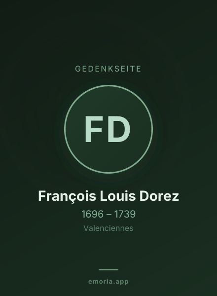 Gedenkportrait von François Louis Dorez