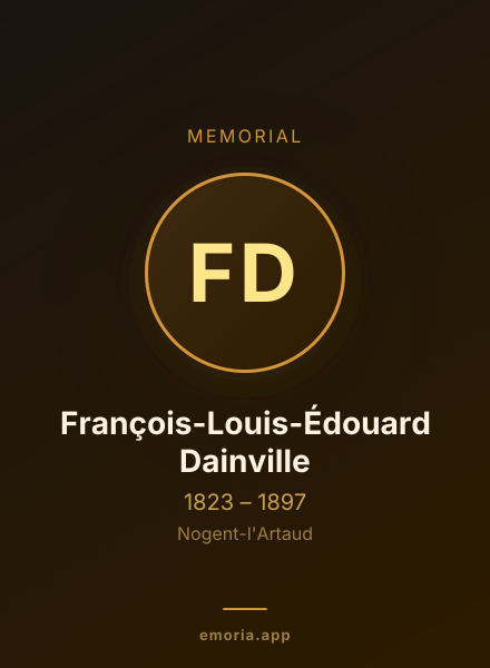Memorial portrait of François-Louis-Édouard Dainville