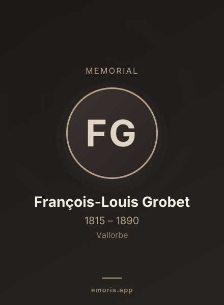Memorial portrait of François-Louis Grobet