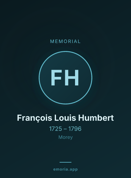 Memorial portrait of François Louis Humbert