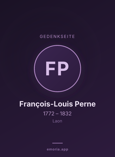 Gedenkportrait von François-Louis Perne