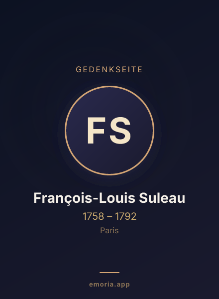 Gedenkportrait von François-Louis Suleau