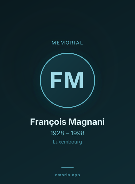 Memorial portrait of François Magnani