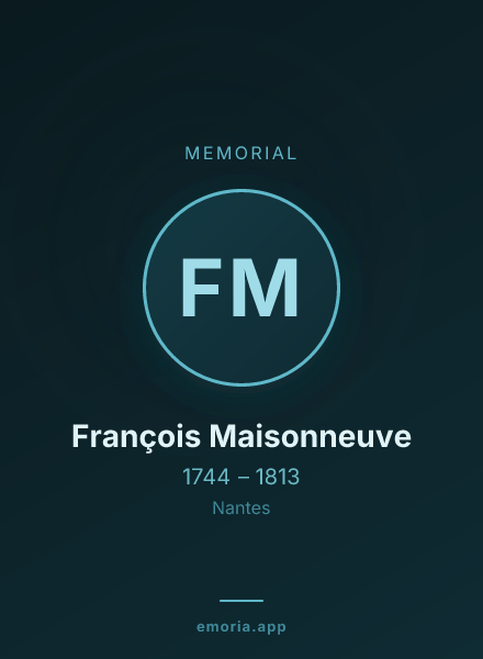 Memorial portrait of François Maisonneuve
