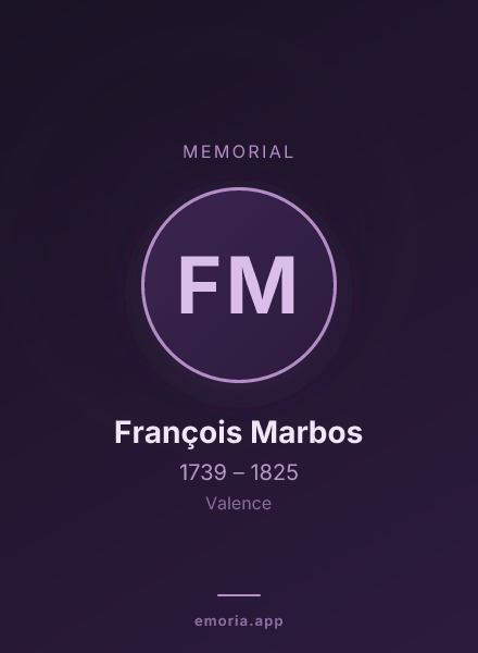Memorial portrait of François Marbos