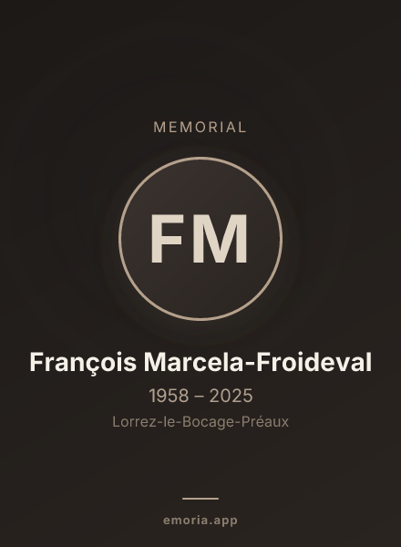 Memorial portrait of François Marcela-Froideval