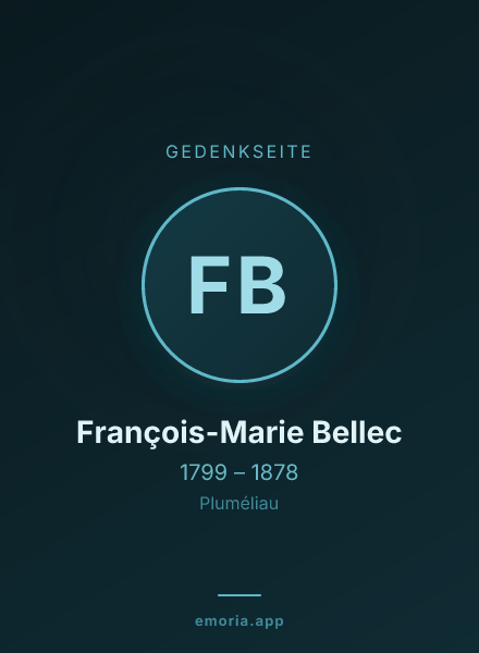 Gedenkportrait von François-Marie Bellec