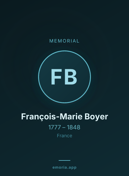 Memorial portrait of François-Marie Boyer