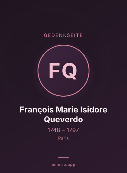 Gedenkportrait von François Marie Isidore Queverdo