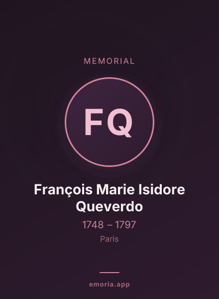 Memorial portrait of François Marie Isidore Queverdo