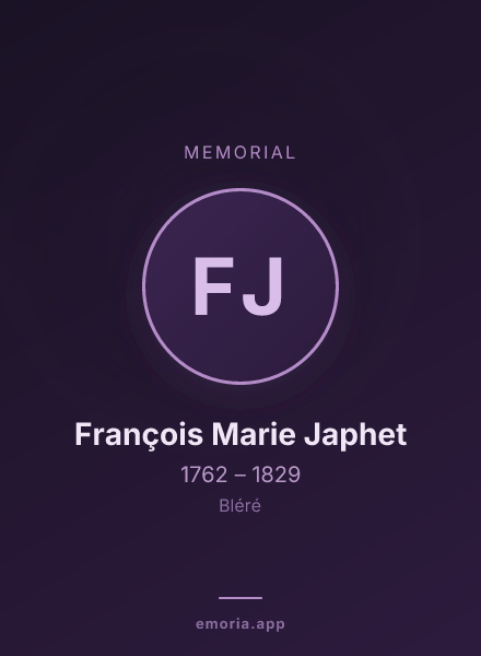 Memorial portrait of François Marie Japhet