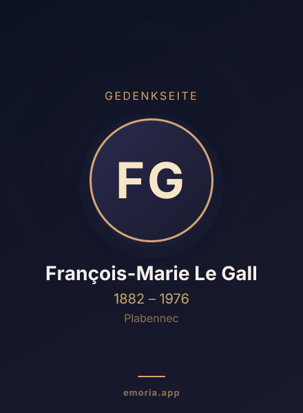 Gedenkportrait von François-Marie Le Gall