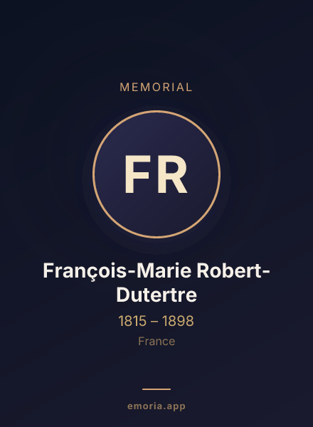 Memorial portrait of François-Marie Robert-Dutertre
