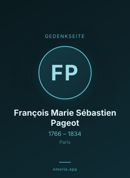Gedenkportrait von François Marie Sébastien Pageot