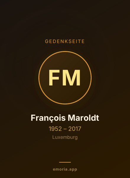 Gedenkportrait von François Maroldt