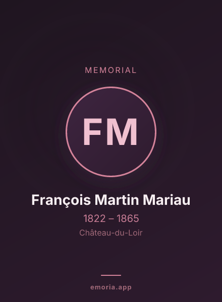 Memorial portrait of François Martin Mariau