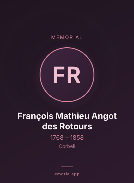 Memorial portrait of François Mathieu Angot des Rotours