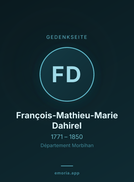 Gedenkportrait von François-Mathieu-Marie Dahirel