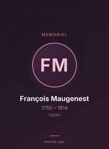 Memorial portrait of François Maugenest