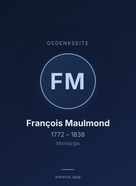 Gedenkportrait von François Maulmond
