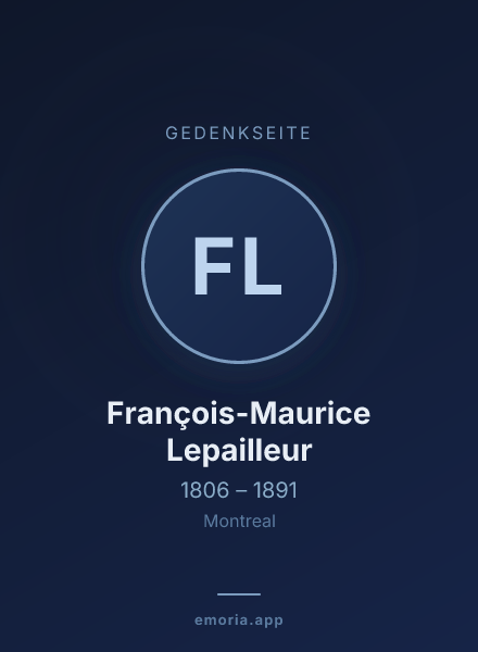 Gedenkportrait von François-Maurice Lepailleur