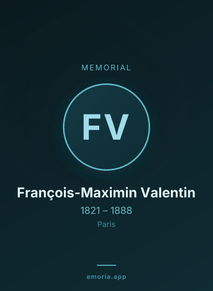 Memorial portrait of François-Maximin Valentin