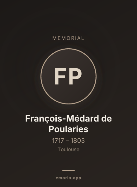 Memorial portrait of François-Médard de Poularies