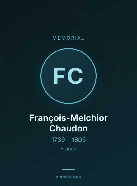 Memorial portrait of François-Melchior Chaudon